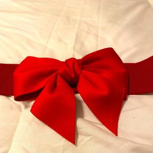 RED BELT WITH BOW (Elastic)